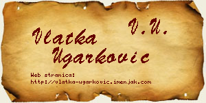 Vlatka Ugarković vizit kartica